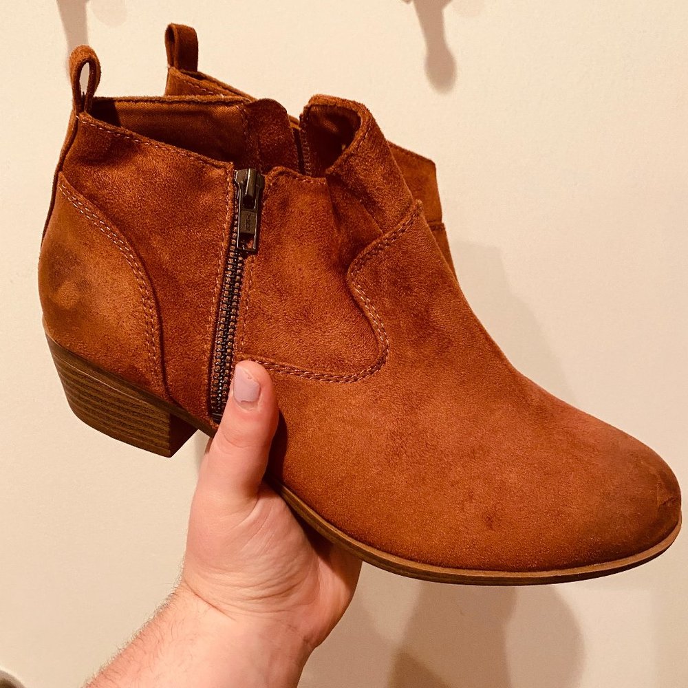 Tan boots
